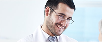 Colonoscopy doctor meeting with a patient