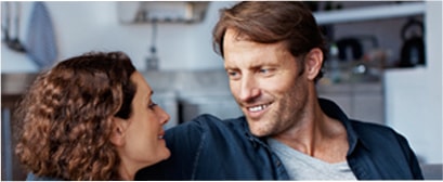 Happy couple enjoying each other's company after seeing a doctor