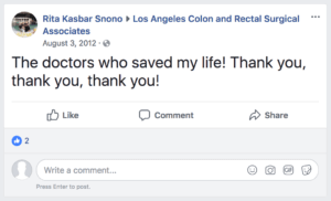 Patient Testimonial: The doctors who saved my life! Thank you, thank you, thank you!